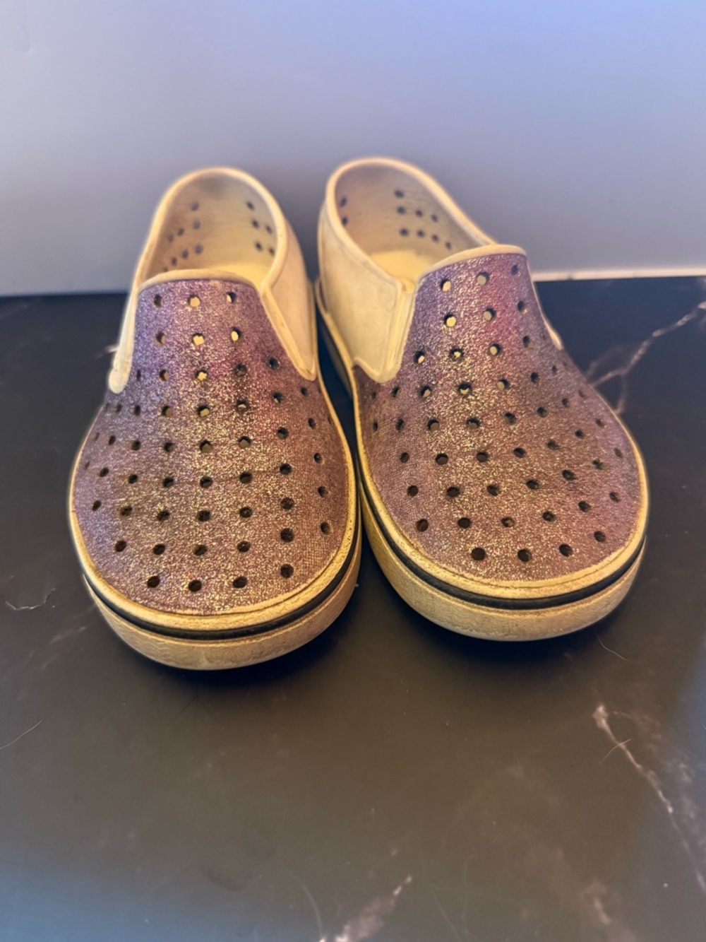 Native miles, purple glitter